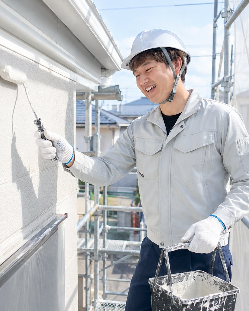 外壁塗装を手がけるワタナベ建装の職人