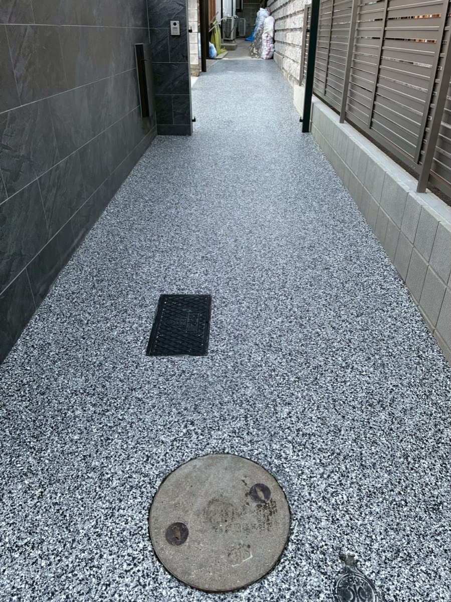 外構のフレーク床